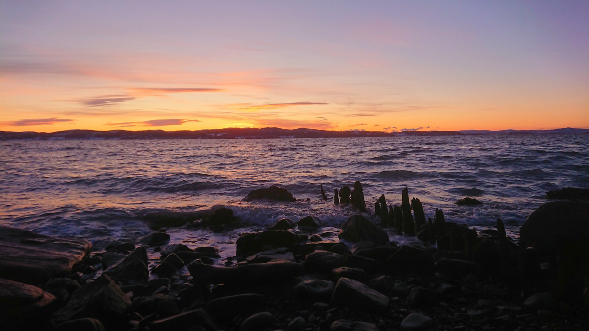 The beautiful light is one of the factors for recreation in Leksvik