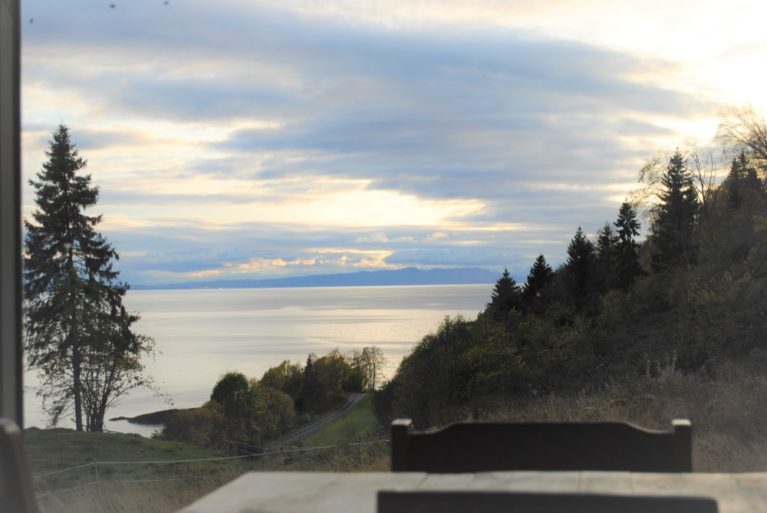 View of the Trondheimsfjord from Grindaplassen at Hjellup Fjordbo.